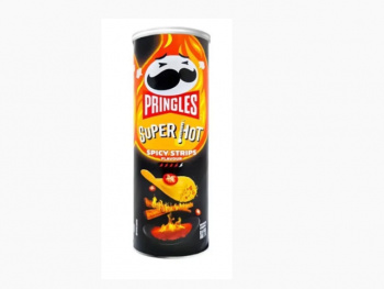 Чипсы арт. 00778 Pringles супер острые 110 г в черной банке 