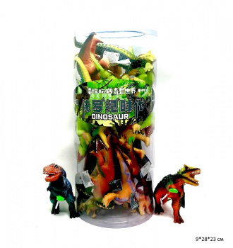 Динозавр арт. 6261 Фигурка 1шт. в пак. (18 шт.) в пластик. тубе_ Динозавр арт. 6261 Фигурка 1шт. в пак. (18 шт.) в пластик. тубе_