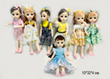 Кукла арт. JY43 Шарнирная в ассортименте в пак.•