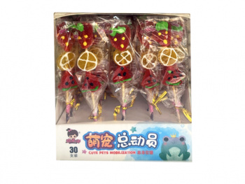 Мармелад арт. 830196-1 "Дольки-ягодки" фигурки на палочке 30 шт. упаковка*