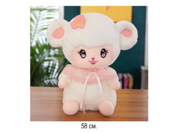 им Барашек арт. 116-811 Белый с цветком на голове 58 см в пак. им Барашек арт. 116-811 Белый с цветком на голове 58 см в пак.