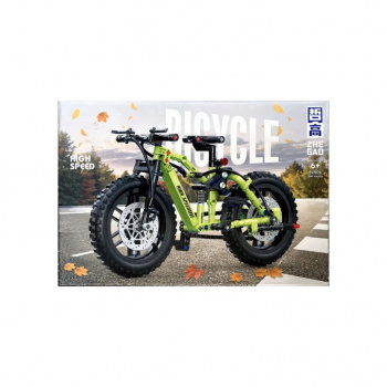 Конструктор арт. 941024-3 Велосипед высокоскоростной зеленый 244 дет. в кор._