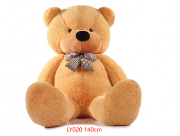 им Медведь арт. LY020 Коричневый с бантом 140 см в пак._ им Медведь арт. LY020 Коричневый с бантом 140 см в пак._