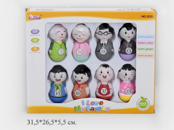 Неваляшка арт. 1225 "Моя семья" Набор 8 шт. в кор._ Неваляшка арт. 1225 "Моя семья" Набор 8 шт. в кор._