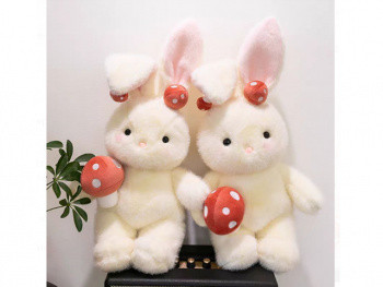 им Зайка арт. 1426-209 Белый с мухомором 40 см в пак. им Зайка арт. 1426-209 Белый с мухомором 40 см в пак.