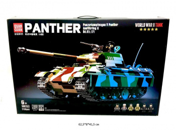 Конструктор арт. 100252 Танк 2136 дет. в кор._