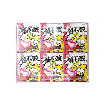 Мармелад арт. 843743-1/843736-1 Суперкислый персик 12 г 30 шт. в красной кор.,