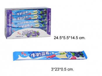 Конфета арт. 002220-2/098056-2 Жевательная "Черника и молоко" 16 г 30 шт. в кор.',#*