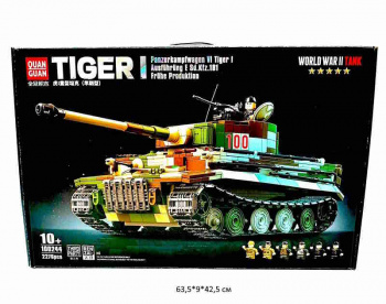 Конструктор арт. 100244 Танк Тигр 2276 дет. в кор._