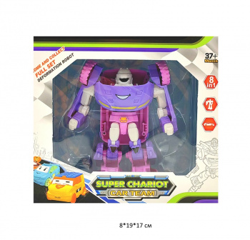 Трансформер арт. Q1911-1 Робот фиолетовый в кор._