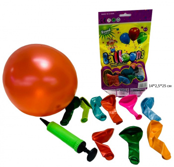 Возд. шар арт. 612-10 Набор с насосом в пак.• Возд. шар арт. 612-10 Набор с насосом в пак.•