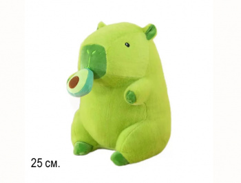 им Капибара арт. 516616/240801-1 Зеленая ест авокадо 25 см в пак.) им Капибара арт. 516616/240801-1 Зеленая ест авокадо 25 см в пак.)