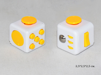 Антистресс арт. 77797/3215MO Кубик fidget цвета микс в кор._