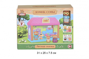 Дом для кукол арт. 1601691-R "Домик совы" в коробке Дом для кукол арт. 1601691-R "Домик совы" в коробке