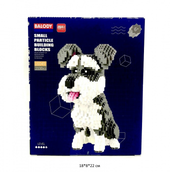 Конструктор арт. 16049 Микро Собака черно-белая 2100 дет. в кор._ Конструктор арт. 16049 Микро Собака черно-белая 2100 дет. в кор._