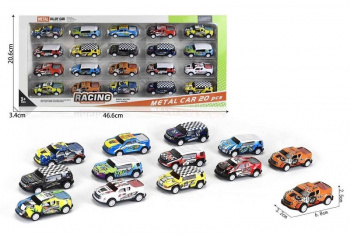 Набор машин арт. 712A Ассорти металл 20 шт. в кор.) Набор машин арт. 712A Ассорти металл 20 шт. в кор.)