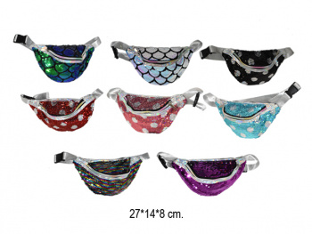 Сумка арт. 11445-2 Поясная пайетки 27х14 см в ассортим. в пак. Сумка арт. 11445-2 Поясная пайетки 27х14 см в ассортим. в пак.