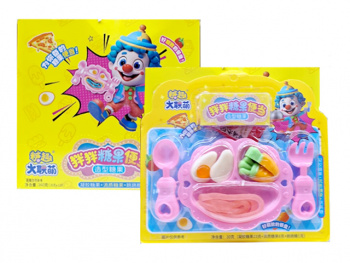 Конфета арт. 119394/119301 Набор "Обед клоуна" мармелад, шипучка 30 г на листе 12 шт. в кор.*