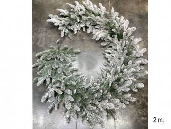 Ветка арт. 3018-601 Еловая заснеженная пушистая 2 м в пак. Ветка арт. 3018-601 Еловая заснеженная пушистая 2 м в пак.