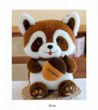 им Енот арт. 241125-60/YE241219-1 С орешком коричневый 35 см в пак.)