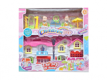 Дом для кукол арт. 8213-2 С куклами и аксессуарами в кор.= Дом для кукол арт. 8213-2 С куклами и аксессуарами в кор.=