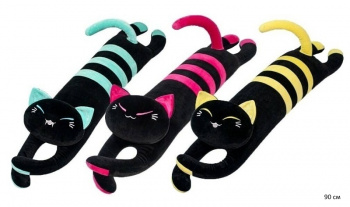 им Обнимашка арт. 230202-49/111190/90904-6 Кот полосатый ассорти 90 см в пак.)