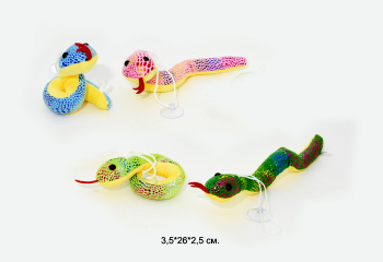 им Змея арт. 2W-17-502 Цвета микс на присоске в пак. им Змея арт. 2W-17-502 Цвета микс на присоске в пак.