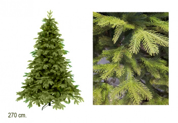 Елка 270 см арт. 2022-601-270 Зеленая №2 литье в кор.