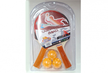 Теннис арт. 112 Настольный Набор Ракетки, 3 мяча блистер=