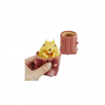 Антистресс арт. UVP-0004 Белка в коричневом дупле (24 шт.) шоубокс