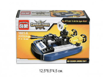 Конструктор арт. 1801-6" Воен. техника 49 дет. в кор.