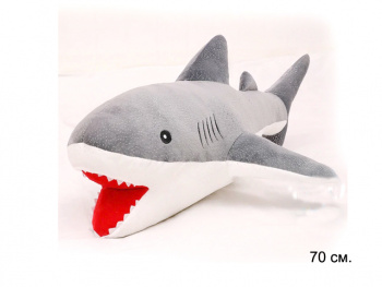 им Акула арт. MR122-2-2 Серая со стразами 70 см в пак._ им Акула арт. MR122-2-2 Серая со стразами 70 см в пак._