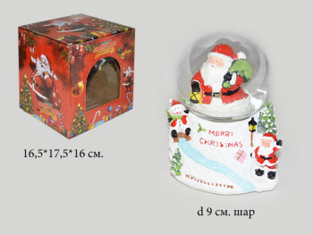 Шар Новогодний арт. 61207-B "Дед Мороз" в кор. Шар Новогодний арт. 61207-B "Дед Мороз" в кор.