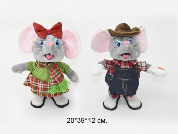 им Мышонок арт. 1439-7A Музыкальный ходит на бат. в пак.*/(бл.6)