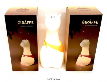 Ночник настольный арт. LJC-166 Жираф меняет цвет с USB в кор._