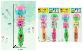 Погремушка арт. 2108-1 Цвета микс в пак. 18*1,8*4,5 /768шт./ Погремушка арт. 2108-1 Цвета микс в пак. 18*1,8*4,5 /768шт./