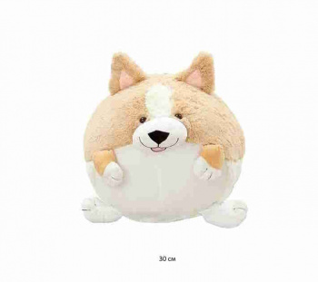 им Собака арт. 1421-209 Бежевая подушка 30 см в пак. им Собака арт. 1421-209 Бежевая подушка 30 см в пак.