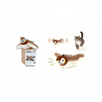 Птичка арт. JC003 Игрушка для кошек (движение, звук) USB в кор._