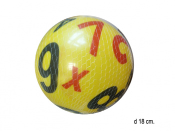 Мяч резин. арт. 017/25172-9A-4 С цифрами в сетке_ Мяч резин. арт. 017/25172-9A-4 С цифрами в сетке_