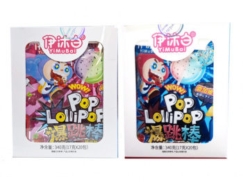 Конфета арт. 061700/061694 Кислая взрывная карамель на палочке 20 шт. в кор.,#'