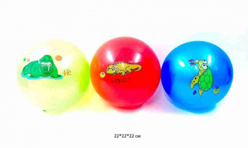 Мяч резин. арт. 25177-15 Зверюшка в ассортименте в пак._ Мяч резин. арт. 25177-15 Зверюшка в ассортименте в пак._