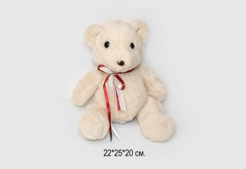 им Медведь арт. 303-24 С ленточками на шее 25 см в пак.