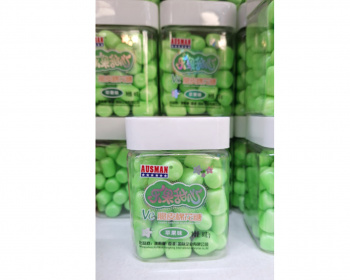 Маршмеллоу арт. 900596-2/240943-2 Зеленое яблоко 80 г в банке 1 шт.'#,