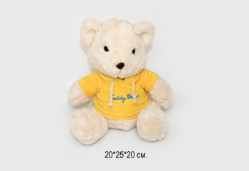 им Медведь арт. 304-24 Желтая толстовка 25 см в пак.