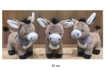 им Ослик арт. 1118-209 Серый с платочком на шее 32 см в пак. им Ослик арт. 1118-209 Серый с платочком на шее 32 см в пак.