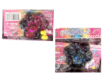 Антистресс арт. 661-805 Лапка мальтоза черная голограмма в пак. (16 шт.) шоубокс