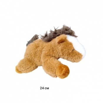 им Лошадь арт. YE25510-8 С белой мордой лежит 24 см в пак.) им Лошадь арт. YE25510-8 С белой мордой лежит 24 см в пак.)