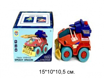 Машина на батар. арт. 2273 Джип с ракетами, свет, звук в кор._/120 шт./