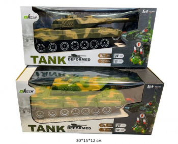 Танк на р/у арт. 555 Трансформер цвета микс, свет, звук в кор.•/36 шт./