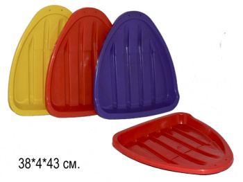 Санки "Ледянка" арт. 9828 Треугольник цвета микс